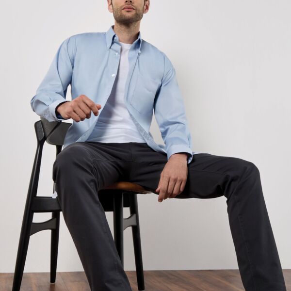 Classic Fit Long Sleeve Premium Oxford Shirt Thumbnail
